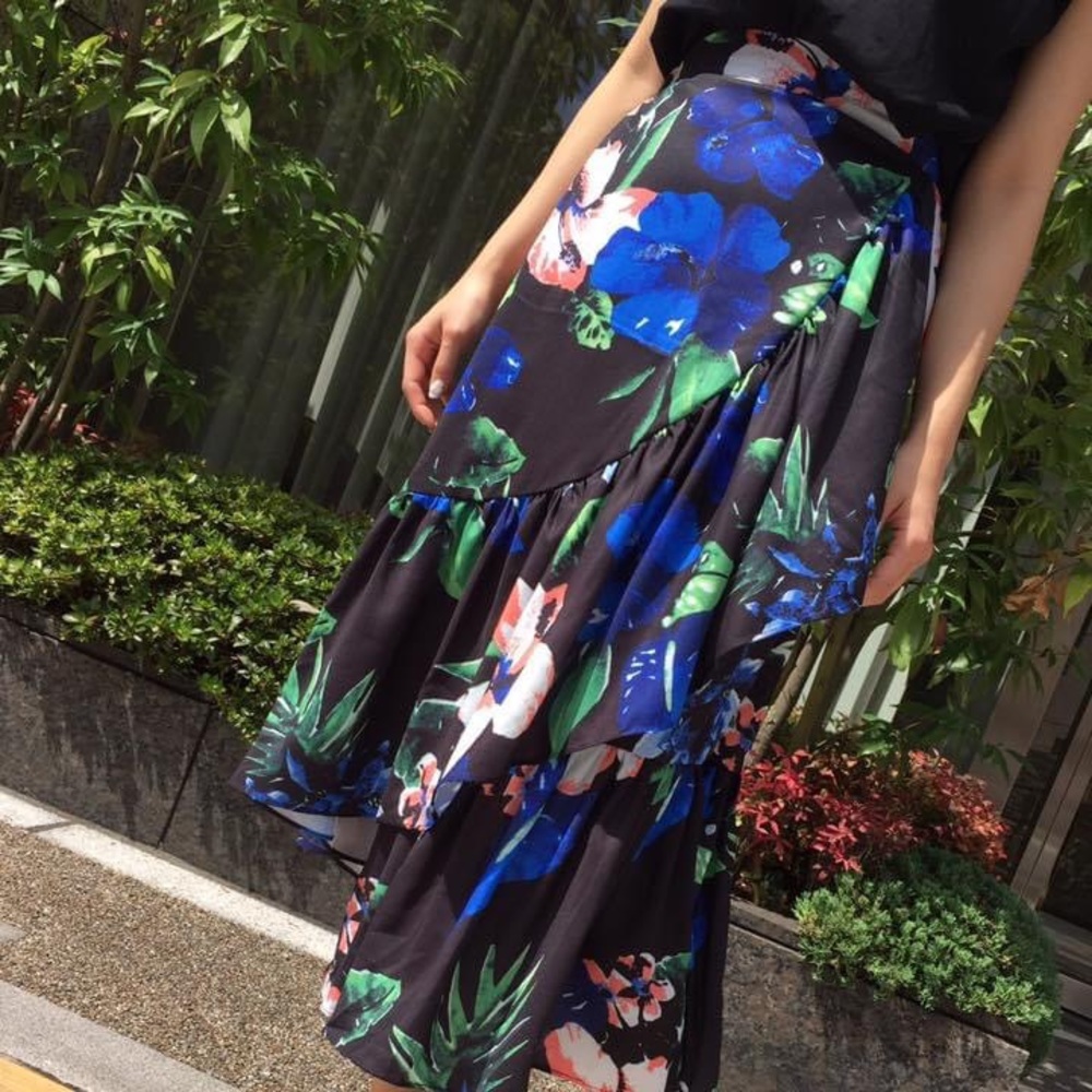 Floral Midi Skirt